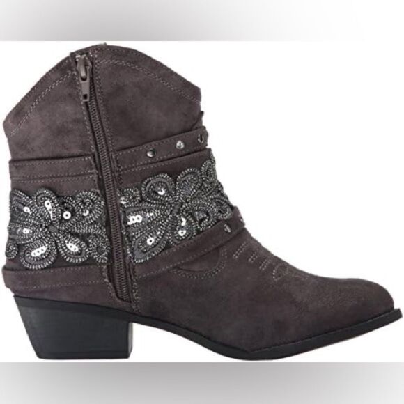 Not Rated Women's Midas Ankle Bootie Grey Sz 7.5 women - Picture 4 of 16